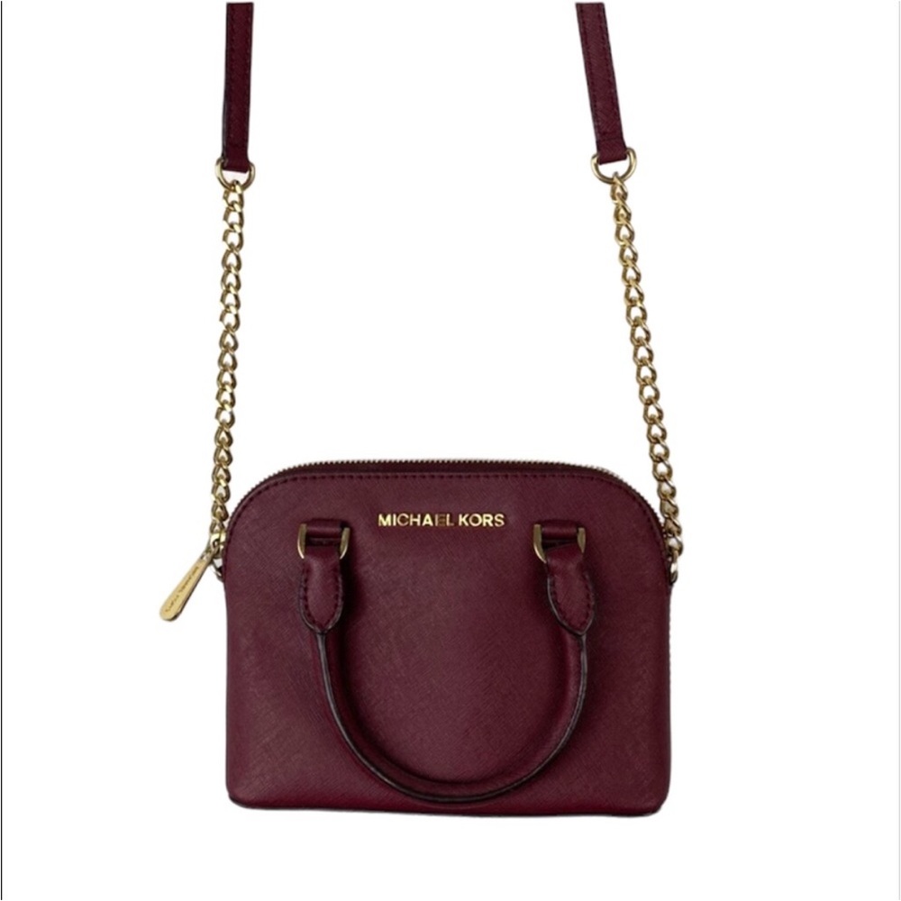 Michael Kors Burgundy Cindy Mini
Crossbody Bag